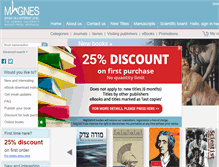 Tablet Screenshot of magnes-press.com